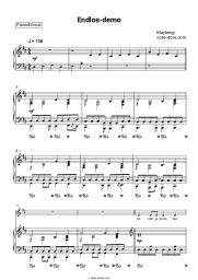 Sheet music, chords Mayberg - Endlos_demo