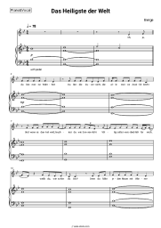 Sheet music, chords Berge - Das Heiligste der Welt