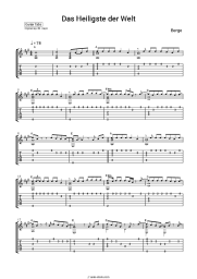 Sheet music, chords Berge - Das Heiligste der Welt
