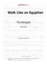 Sheet music, chords The Bangles - Walk Like an Egyptian
