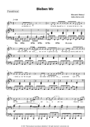 Sheet music, chords Wincent Weiss - Bleiben Wir