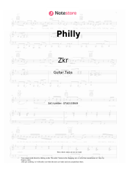 Sheet music, chords Zkr, SDM - Philly