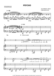 Sheet music, chords Anne-Marie, Aitch - PSYCHO