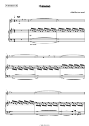 Sheet music, chords Juliette Armanet - Flamme