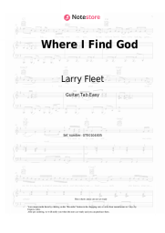 Sheet music, chords Larry Fleet - Where I Find God