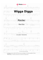 Sheet music, chords Räuber - Wigga Digga