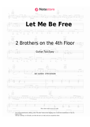 Sheet music, chords 2 Brothers on the 4th Floor - Let Me Be Free