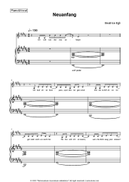 Sheet music, chords Beatrice Egli - Neuanfang