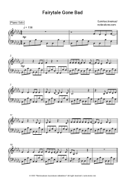 Sheet music, chords Sunrise Avenue - Fairytale Gone Bad