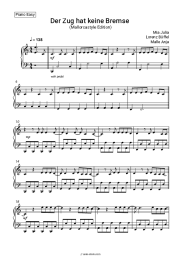 Sheet music, chords Mia Julia, Lorenz Büffel, Malle Anja - Der Zug hat keine Bremse (Mallorcastyle Edition)