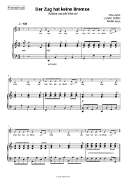 Sheet music, chords Mia Julia, Lorenz Büffel, Malle Anja - Der Zug hat keine Bremse (Mallorcastyle Edition)