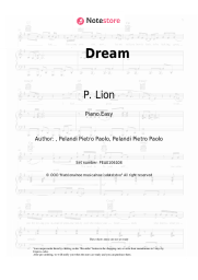 Sheet music, chords P. Lion - Dream