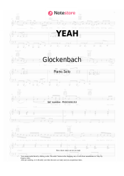 Sheet music, chords Glockenbach, Joel Corry, Tenchi, ClockClock - YEAH
