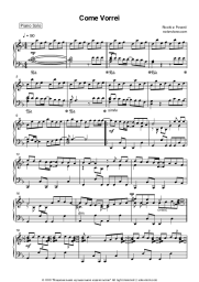 Sheet music, chords Ricchi e Poveri - Come vorrei