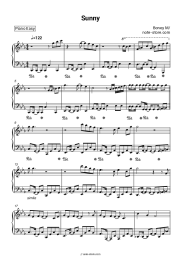 Sheet music, chords Boney M - Sunny