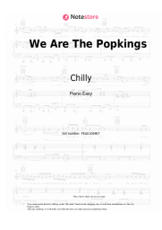 Sheet music, chords Chilly - We Are The Popkings