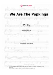 Sheet music, chords Chilly - We Are The Popkings