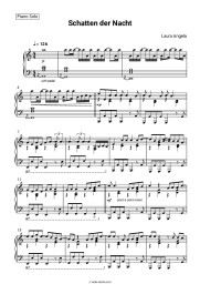 Sheet music, chords Laura Angela - Schatten der Nacht