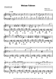 Sheet music, chords Peter Fox - Weisse Fahnen