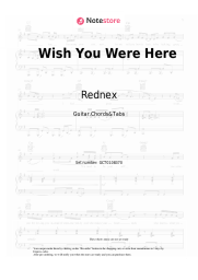 Sheet music, chords Rednex - Wish You Were Here