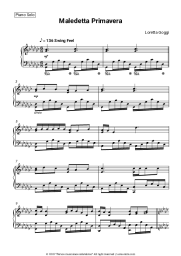 Sheet music, chords Loretta Goggi - Maledetta Primavera