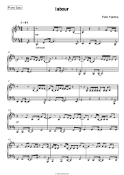 Sheet music, chords Paris Paloma - labour