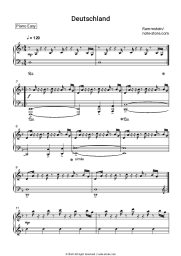 Sheet music, chords Rammstein - Deutschland