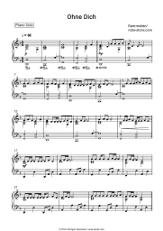 Sheet music, chords Rammstein - Ohne Dich