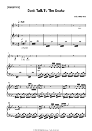 Sheet music, chords Mike Mareen - Don't Talk To The Snake