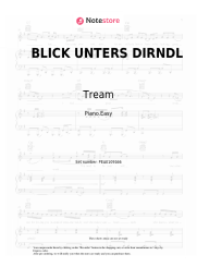 Sheet music, chords Tream - BLICK UNTERS DIRNDL