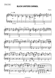 Sheet music, chords Tream - BLICK UNTERS DIRNDL