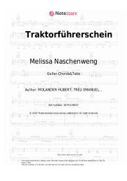 Sheet music, chords Melissa Naschenweng - Traktorführerschein