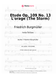 Sheet music, chords Friedrich Burgmüller - Etude Op. 109 No. 13 L'orage (The Storm)