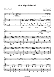 Sheet music, chords Arash, Helena - One Night in Dubai