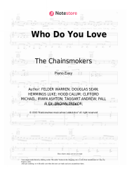 Sheet music, chords The Chainsmokers, 5 Seconds of Summer - Who Do You Love