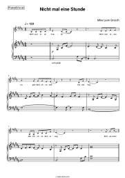 Sheet music, chords Mike Leon Grosch - Nicht mal eine Stunde
