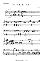 Sheet music, chords AJR - World's Smallest Violin