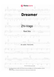 Sheet music, chords Zhi-Vago - Dreamer