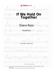 Sheet music, chords Diana Ross - If We Hold On Together