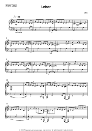 Sheet music, chords LEA - Leiser