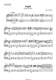 Sheet music, chords FIFTY FIFTY - Cupid (Twin Version)