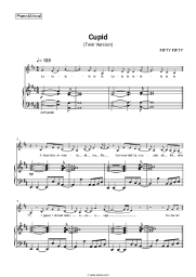 Sheet music, chords FIFTY FIFTY - Cupid (Twin Version)