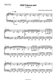 Sheet music, chords Anna-Maria Zimmermann - 1000 Träume weit (Torneró)