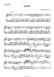 Sheet music, chords Melanie Martinez - PLUTO