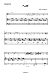 Sheet music, chords Melanie Martinez - PLUTO