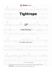 Sheet music, chords LP - Tightrope
