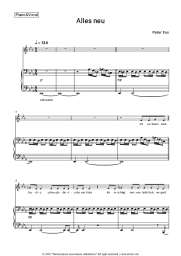 Sheet music, chords Peter Fox - Alles neu