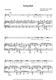 Sheet music, chords Meek Mill, Drake - Going Bad