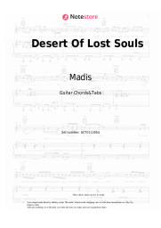 Sheet music, chords Madis  - Desert Of Lost Souls
