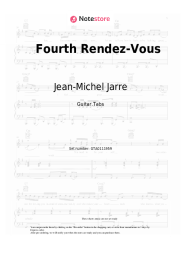 Sheet music, chords Jean-Michel Jarre - Fourth Rendez-Vous